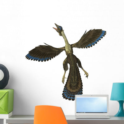 Archaeopteryx Known as One Wall Decal shown on a wall