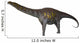 Argentinosaurus Titanosaur from Cretaceous Wall Decal