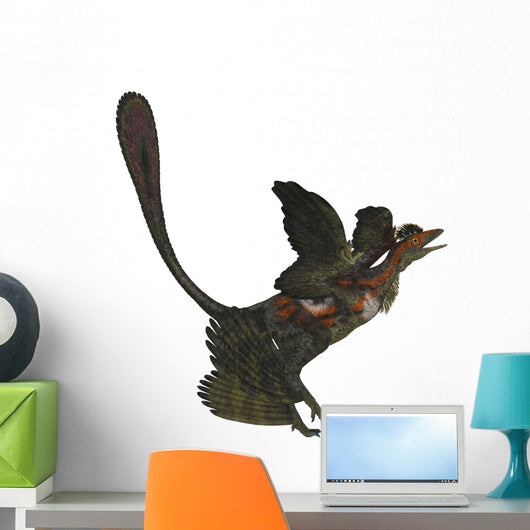 Microraptor Extinct Small Flying Wall Decal