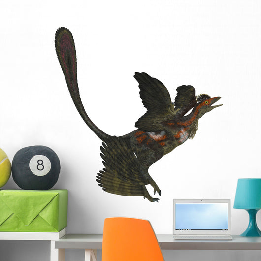 Microraptor Extinct Small Flying Wall Decal