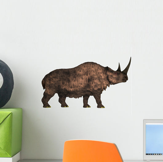 Woolly Rhinoceros Extinct Mammal Wall Decal