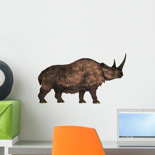 Woolly Rhinoceros Extinct Mammal Wall Decal