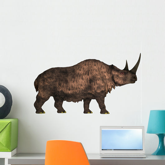 Woolly Rhinoceros Extinct Mammal Wall Decal