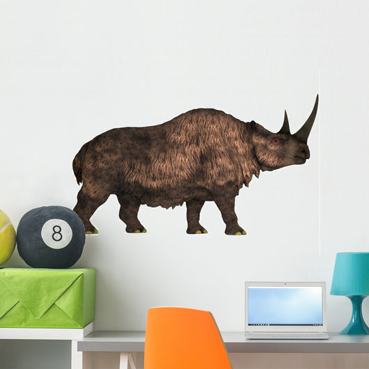Woolly Rhinoceros Extinct Mammal Wall Decal