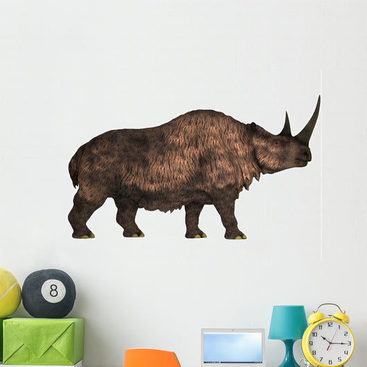 Woolly Rhinoceros Extinct Mammal Wall Decal