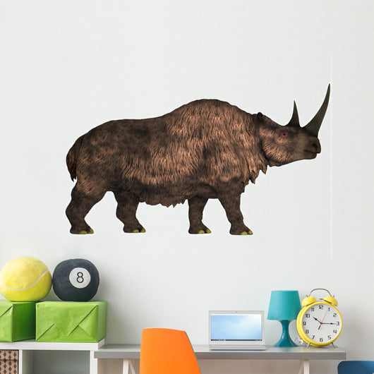 Woolly Rhinoceros Extinct Mammal Wall Decal