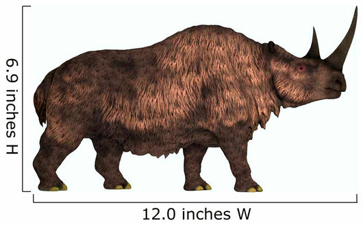 Woolly Rhinoceros Extinct Mammal Wall Decal