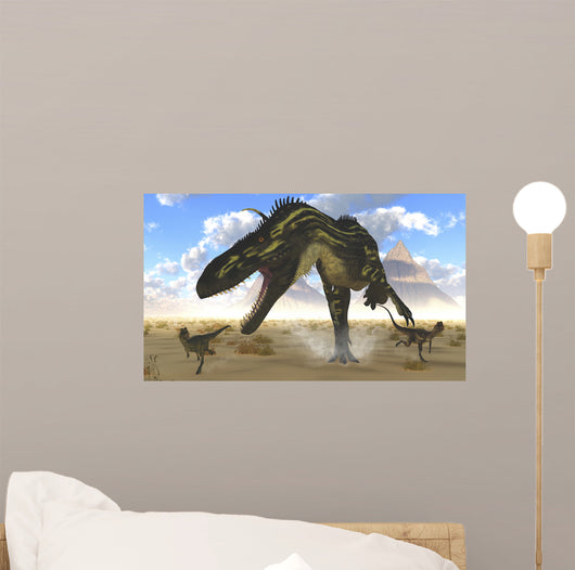 Gigantic Torvosaurus Chasing Two Wall Decal