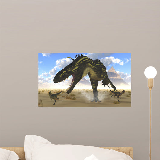 Gigantic Torvosaurus Chasing Two Wall Decal