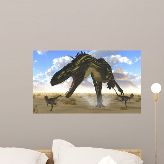 Gigantic Torvosaurus Chasing Two Wall Decal