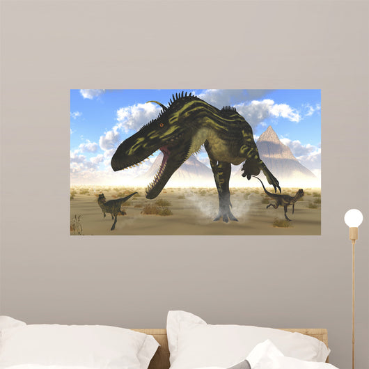 Gigantic Torvosaurus Chasing Two Wall Decal