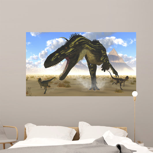 Gigantic Torvosaurus Chasing Two Wall Decal
