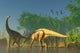 Spinophorosaurus Dinosaurs Grazing Inhabited Wall Decal