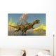 Yangchuanosaurus Dinosaurs Running across Wall Decal