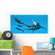 Liopleurodon Reptile Hunting Ichthyosaurus Wall Decal