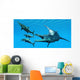 Liopleurodon Reptile Hunting Ichthyosaurus Wall Decal
