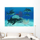 Group Large Ichthyosaurus Marine Wall Decal
