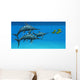 Group Fast Swimming Eurhinosaurus Wall Decal