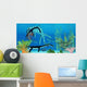 Dakosaurus Attacks Small Plesiosaurus Wall Decal