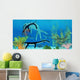 Dakosaurus Attacks Small Plesiosaurus Wall Decal