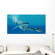 Huge Megalodon Shark Swims Wall Decal