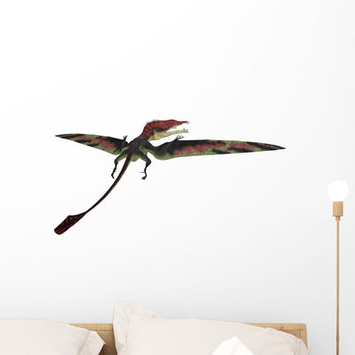 Eudimorphodon Was Pterosaur Lived Wall Decal shown on a wall