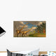 Diplodocus Dinosaurs Mating Ritual Wall Decal