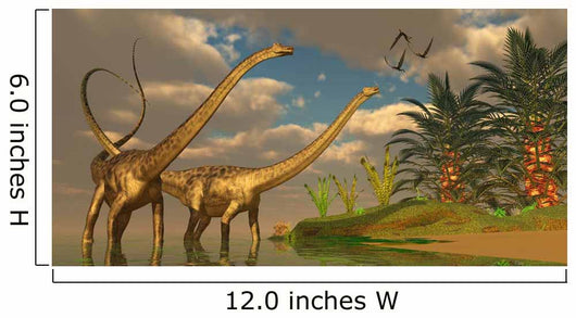 Diplodocus Dinosaurs Mating Ritual Wall Decal