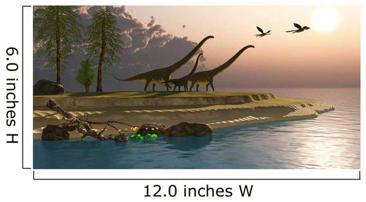 Mamenchisaurus Dinosaurs Walk to Wall Decal
