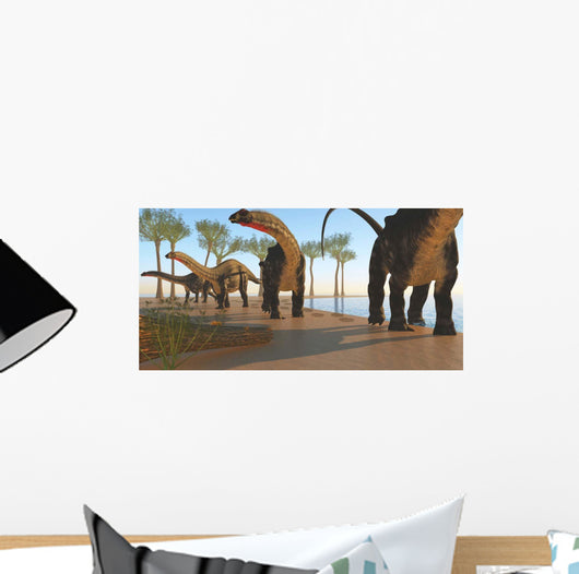 Herd Apatosaurus Dinosaurs Wall Decal