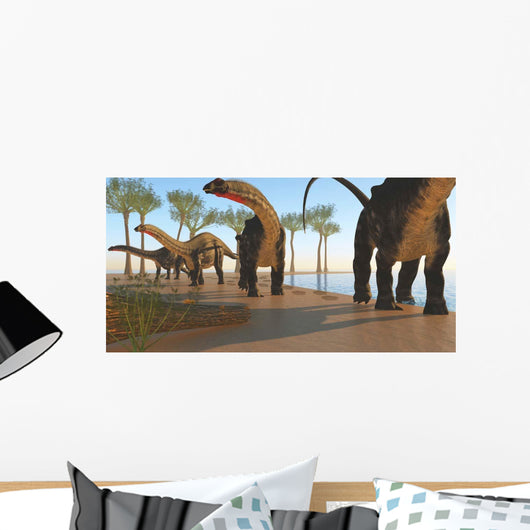 Herd Apatosaurus Dinosaurs Wall Decal