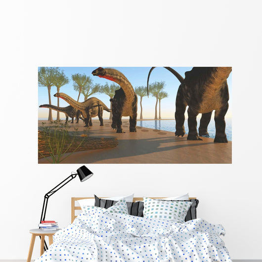 Herd Apatosaurus Dinosaurs Wall Decal