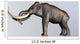 Columbian Mammoth Wall Decal Design 2