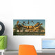 Pack Dilophosaurus Dinosaurs Hunting Wall Decal