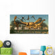 Pack Dilophosaurus Dinosaurs Hunting Wall Decal