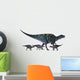 Maiasaura Dinosaur with Offspring Wall Decal Design 2
