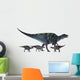 Maiasaura Dinosaur with Offspring Wall Decal Design 2