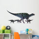 Maiasaura Dinosaur with Offspring Wall Decal Design 2