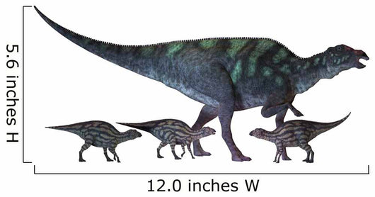 Maiasaura Dinosaur with Offspring Wall Decal Design 2