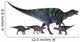 Maiasaura Dinosaur with Offspring Wall Decal Design 2