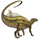 Tenontosaurus Dinosaur from Cretaceous Wall Decal