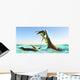 Kronosaurus Attacks Pod Dolichorhynchops Wall Decal