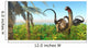 Two Apatosaurus Dinosaurs Lush Wall Decal