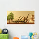 Herd Mamenchisaurus Dinosaurs Migrate Wall Decal