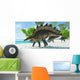 Stegosaurus Dinosaurs Drinking from Wall Decal