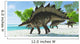 Stegosaurus Dinosaurs Drinking from Wall Decal