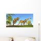 Yangchuanosaurus Chasing Two Massospondylus Wall Decal