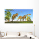 Yangchuanosaurus Chasing Two Massospondylus Wall Decal