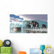 Herd Woolly Mammoths Encounter Wall Decal