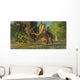 Pentaceratops Dinosaur Ambles among Wall Decal